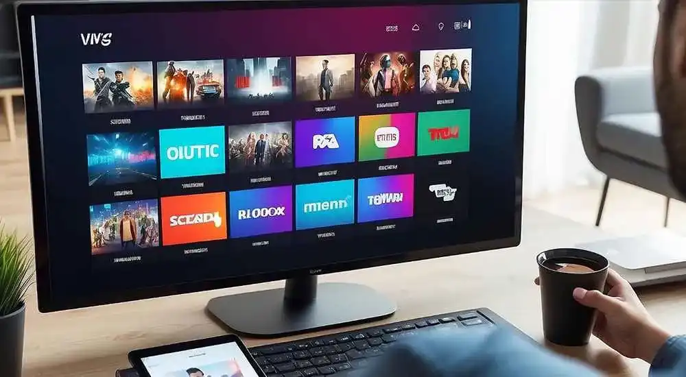 Streaming entertainment platforms on TV
